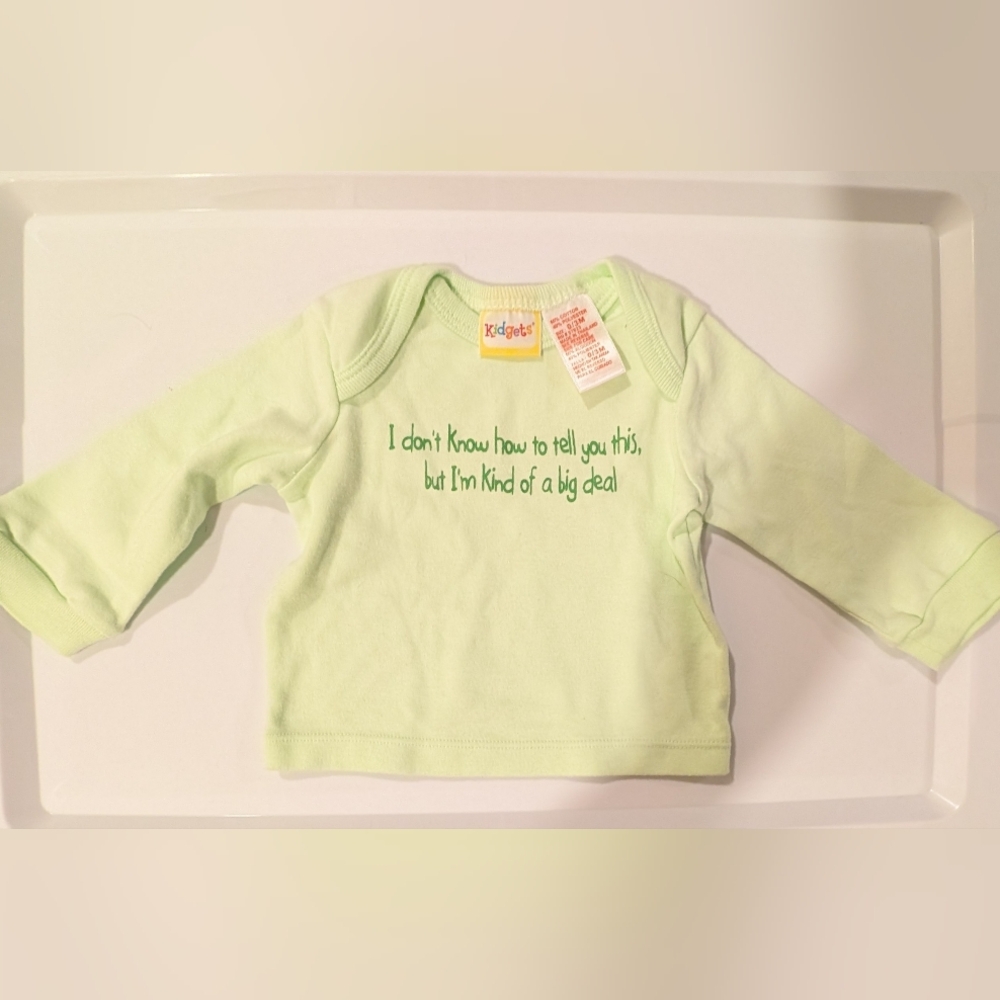 Kidgets Lime Green Long Sleeve Tee